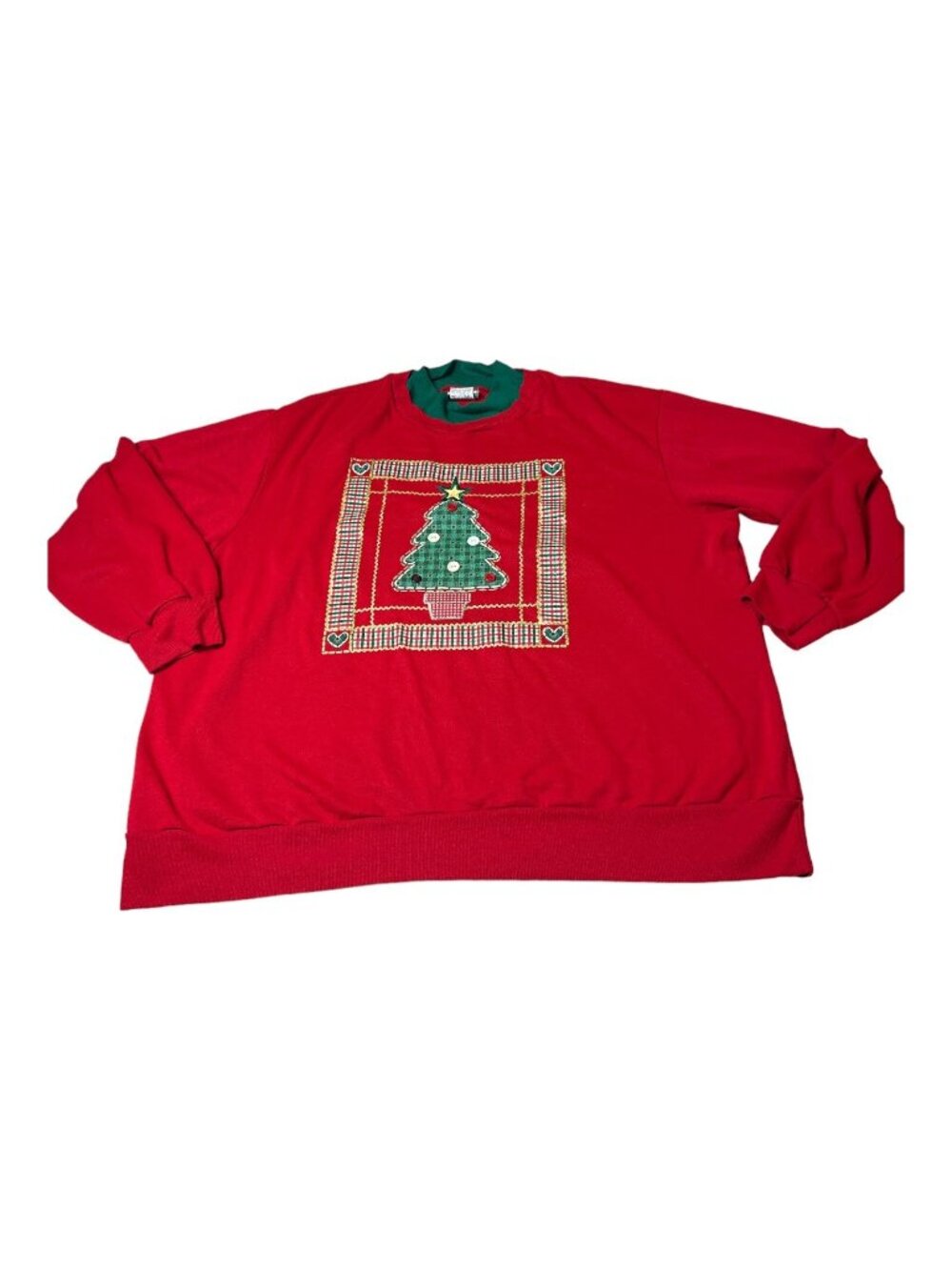 Vintage Nutcracker Ugly Christmas Tree Sweater Plus Size 2X Holiday